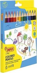 Colour Pencil Jovi Wooden Pencils Jumbo Triangular Set of Coloured Pencils 12 pcs - 2