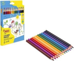 Colour Pencil Jovi Wooden Pencils Jumbo Triangular Set of Coloured Pencils 12 pcs - 4