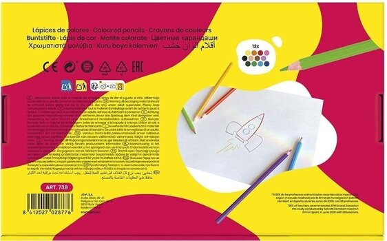 Lápis de cor Jovi Set of Coloured Pencils 144 pcs - 2
