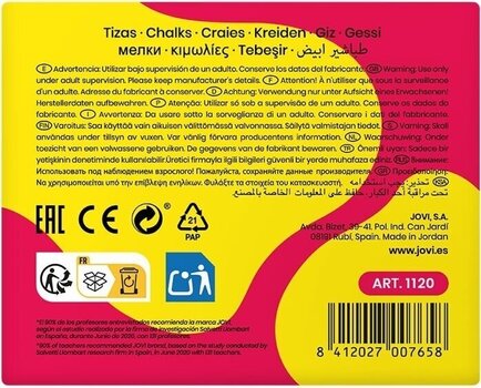 Chalks Jovi School Chalks Chalks Coloured 100 pcs - 2