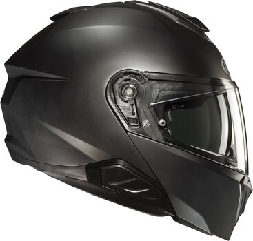 Helm HJC i91 Solid Semi Flat Titanium M Helm - 2