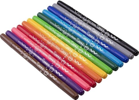 Felt-Tip Pen Jovi Markers Double-Sided 12 pcs - 3