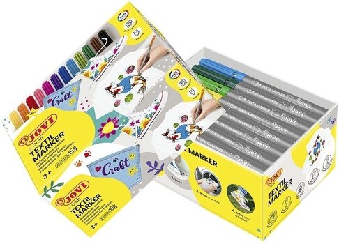 Flomaster Jovi Textile Markers Komplet markerjev za tekstil 48 kosov - 5
