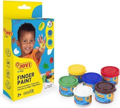 Kolor palca Jovi Finger Paints Zestaw farb do malowania palcami Mix 6 x 35 ml - 3