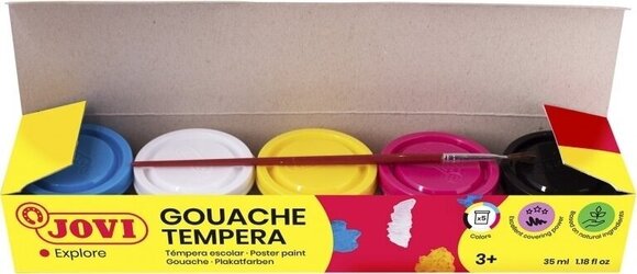 Tempera Paint Jovi Premium En uppsättning temperafärger Mix 5 x 35 ml - 3