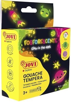 Tempera Paint Jovi Premium En uppsättning temperafärger Neon 4 x 35 ml - 2