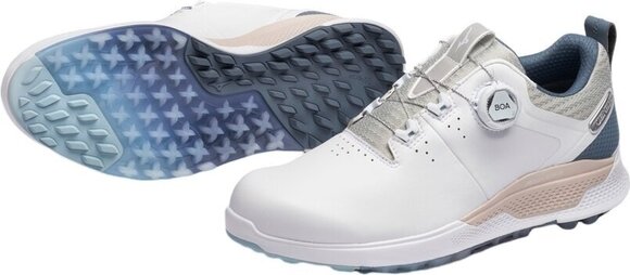 Pantofi de golf pentru bărbați Mizuno Genem WG Boa White/Navy 43 - 3