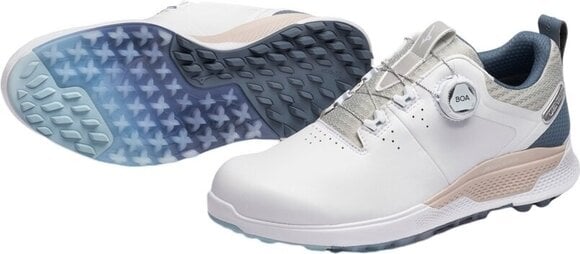 Men's golf shoes Mizuno Genem WG Boa White/Navy 45 - 3