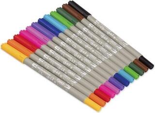 Felt-Tip Pen Jovi Brush Marker Lettering Brushpen 12 pcs - 3