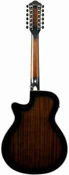 12-snarige elektrisch-akoestische gitaar Ibanez AEG1812II Dark Violin Sunburst - 2