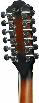 12-струнна електро-акустична китара Ibanez AEG1812II Dark Violin Sunburst - 7