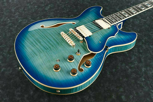 Semiakustická kytara Ibanez AS153 JBB Jet Blue Burst - 2