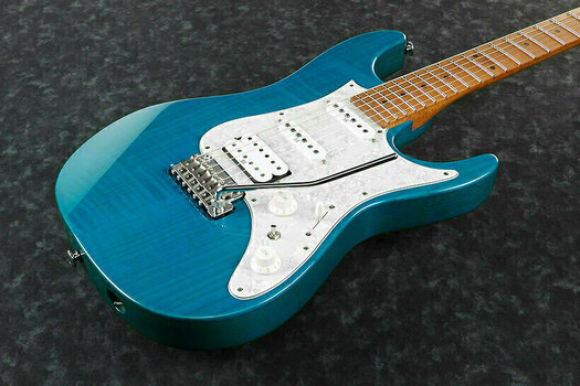 Elektrická kytara Ibanez AZ2204F-TAB Transparent Aqua Blue - 2