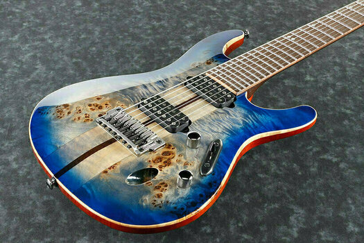 7-string Electric Guitar Ibanez S1027PBF-CLB Cerulean Blue Burst - 2