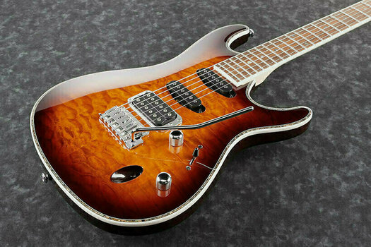Elektromos gitár Ibanez SA460QM Antique Brown Burst - 2