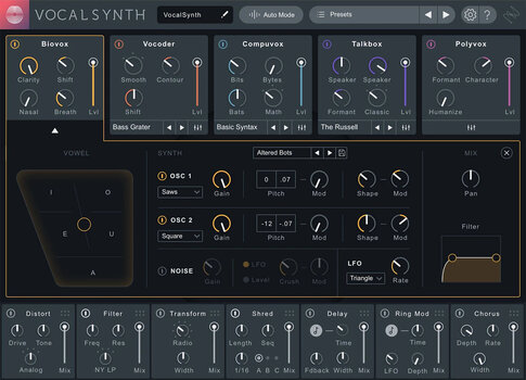 Updates en upgrades iZotope VocalSynth 2 Upgrade from VocalSynth 1 (Digitaal product) - 2