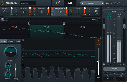 Studio software plug-in effect iZotope Neutron 4: Crossgrade from any advanced product (Digitaal product) - 2