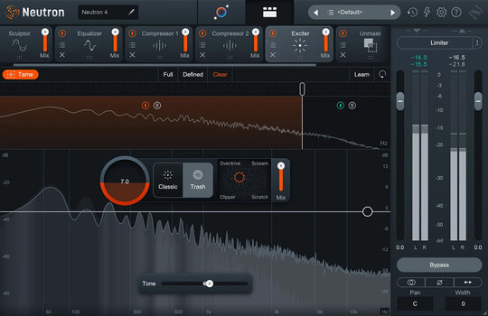 Studio software plug-in effect iZotope Neutron 4: Crossgrade from any advanced product (Digitaal product) - 5