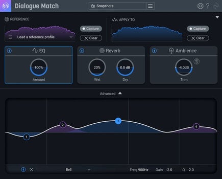 Virtuális effekt iZotope Dialogue Match: XG fr RXS (Digitális termék) - 3