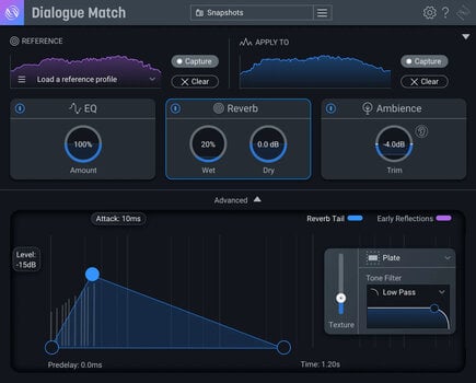 Virtuális effekt iZotope Dialogue Match: XG fr RXS (Digitális termék) - 4