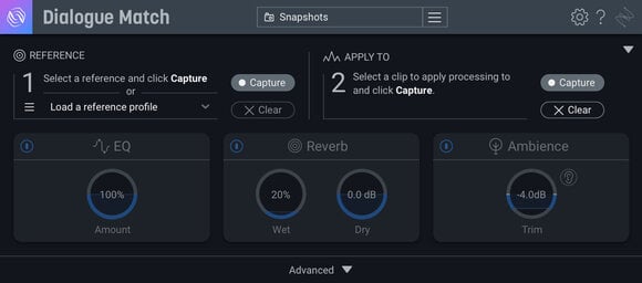 Virtuális effekt iZotope Dialogue Match: XG fr RXS (Digitális termék) - 5