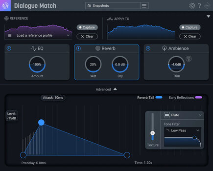 Software de studio Plug-In Efect iZotope Dialogue Match: XG Surr R (Produs digital) - 4