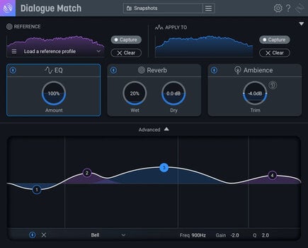 Studio software plug-in effect iZotope Dialogue Match EDU (Digitaal product) - 3