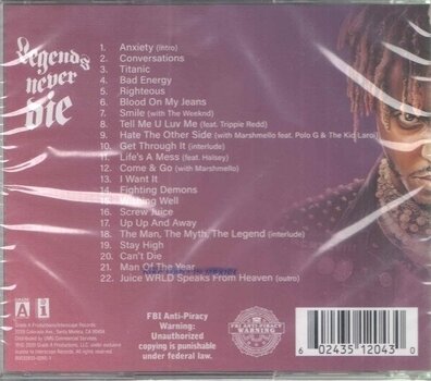 CD диск Juice Wrld - Legends Never Die (CD) - 2