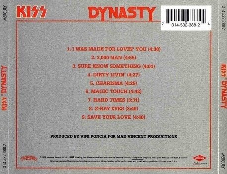 CD musique Kiss - Dynasty (Remastered) (Reissue) (CD) - 3