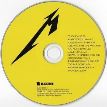 Music CD Metallica - 72 Seasons (CD) - 2