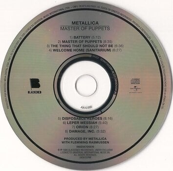 CD диск Metallica - Master Of Puppets (Reissue) (Remastered) (CD) - 2