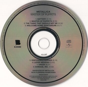 Glazbene CD Metallica - Master Of Puppets (Reissue) (Remastered) (CD) - 2