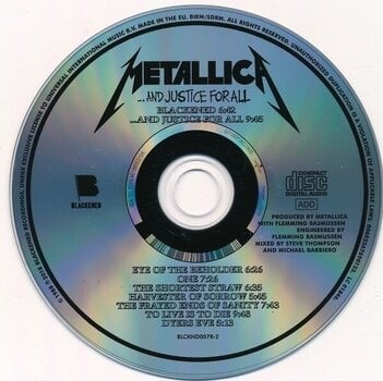 CD de música Metallica - And Justice For All (Reissue) (Remastered) (CD) CD de música - 2