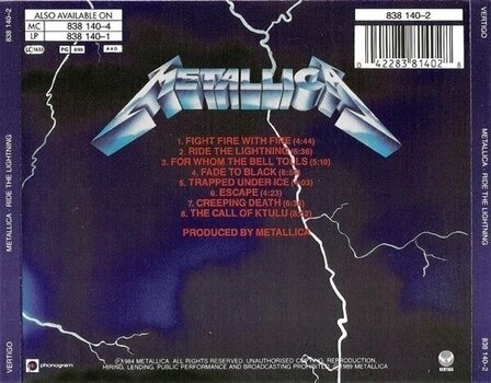 Zenei CD Metallica - Ride The Lightening (Reissue) (CD) - 3