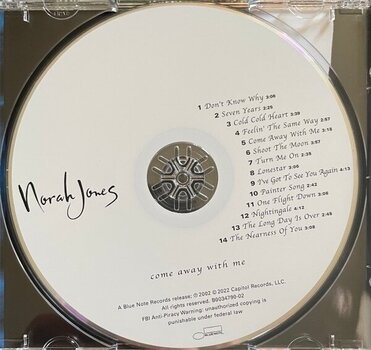 Zenei CD Norah Jones - Come Away With Me (Reissue) (CD) - 2