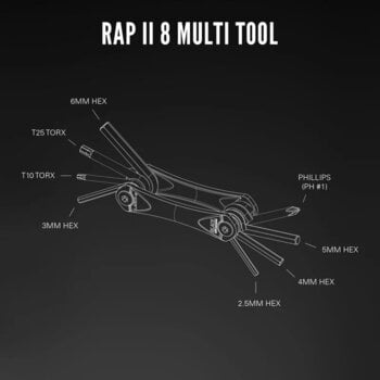 Narzędzia wielofunkcyjne Lezyne Rap II 8 Narzędzia wielofunkcyjne - 4