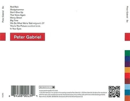 Music CD Peter Gabriel - So (Reissue) (Reastered) (CD) - 3