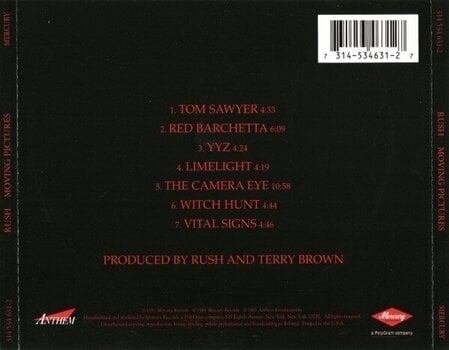 CD de música Rush - Moving Pictures (Reissue) (Remasterd) (CD) CD de música - 3