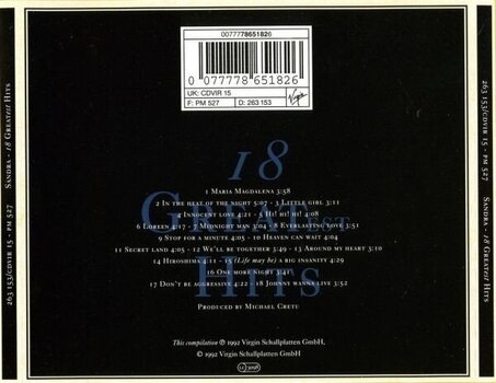 Muziek CD Sandra - 18 Greatest Hits (CD) - 3