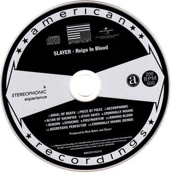 CD de música Slayer - Reign In Blood (Reissue) (Remastered) (Expanded Edition) (CD) CD de música - 2