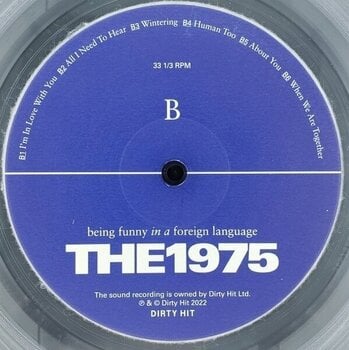 Disco de vinil The 1975 - Being Funny In A Foreign (Clear Coloured) (LP) - 3