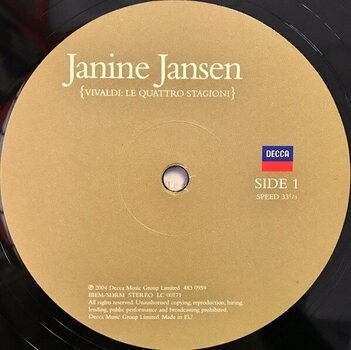Płyta winylowa Janine Jansen - Vivaldi: The Four Seasons (180g) (LP) - 2
