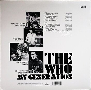 Vinyl Record The Who - My Generation (Reissue) (Mono) (LP) - 2