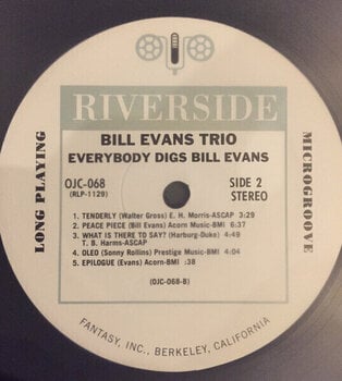 LP plošča Bill Evans Trio - Everybody Digs Bill Evans (Reissue) (LP) - 3