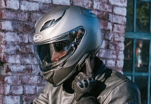 Helm HJC F71 Solid N.Grey XS Helm - 11