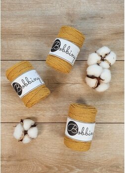 юта Bobbiny 3PLY Macrame Rope 1,5 mm Mustard - 2