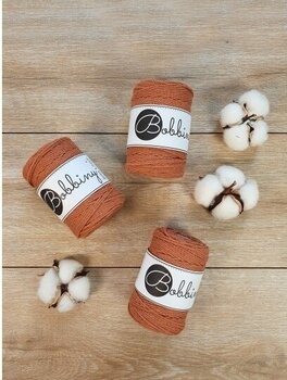 Šňůra  Bobbiny 3PLY Macrame Rope 1,5 mm Terracotta - 2