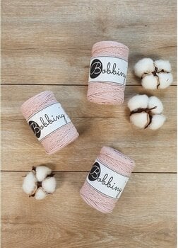 Cable Bobbiny 3PLY Macrame Rope 1,5 mm Pastel Pink Cable - 2