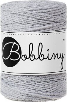 Cord Bobbiny 3PLY Macrame Rope 1,5 mm 100 m Light Grey Cord - 3