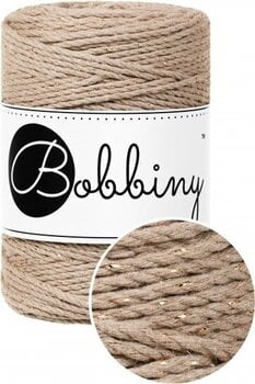 Cable Bobbiny 3PLY Macrame Rope 1,5 mm Golden Sand Cable - 2